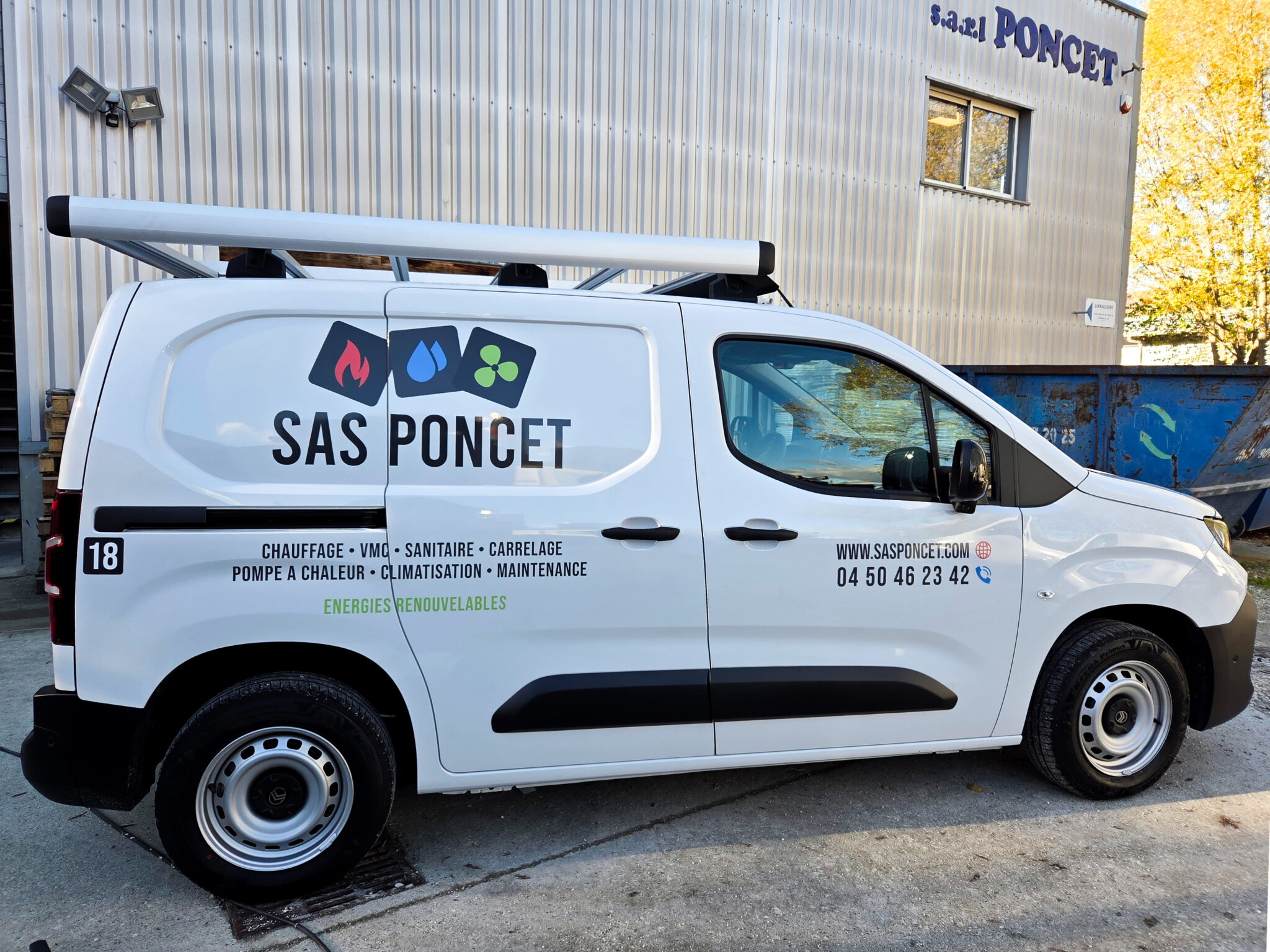 Poncet - marquage vehicule - commercial