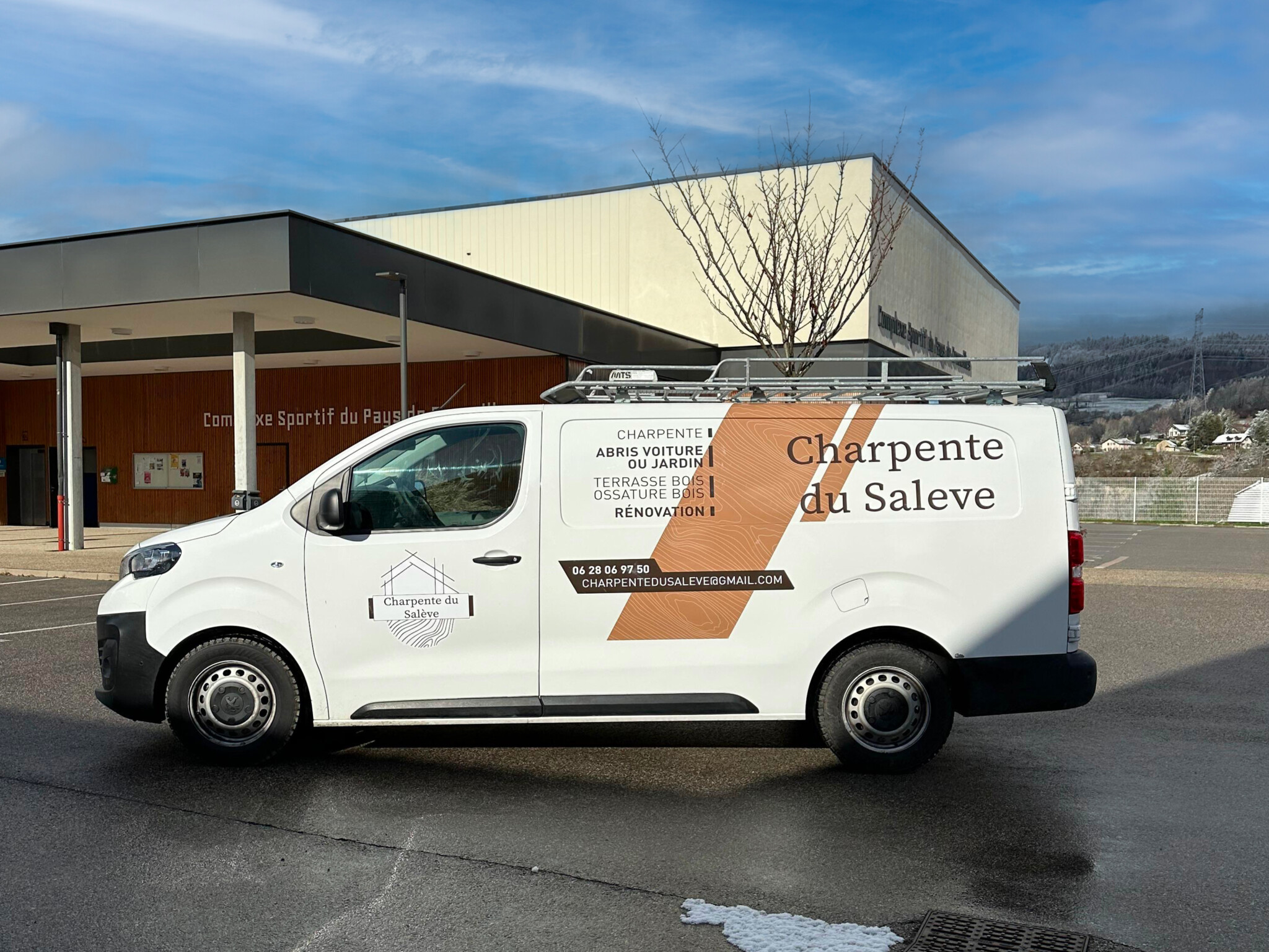 covering - marquage publicitaire - charpente du saleve - haute savoie